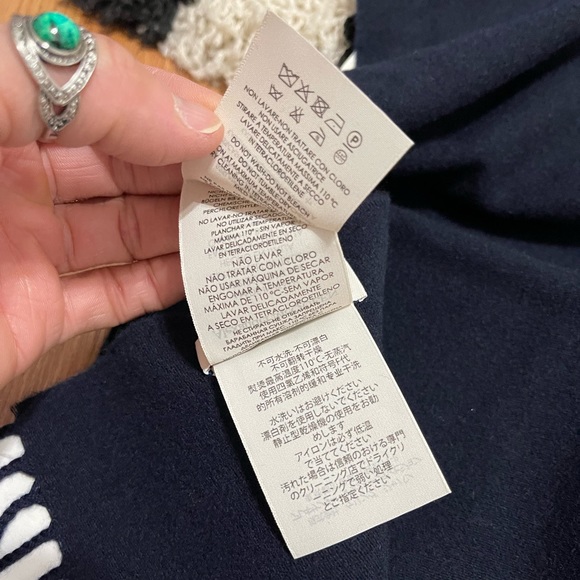 NWT Unisex One Size Alexander McQueen Wool-Cashmere Selvedge Scarf 14” W X 90” L - Picture 13 of 15